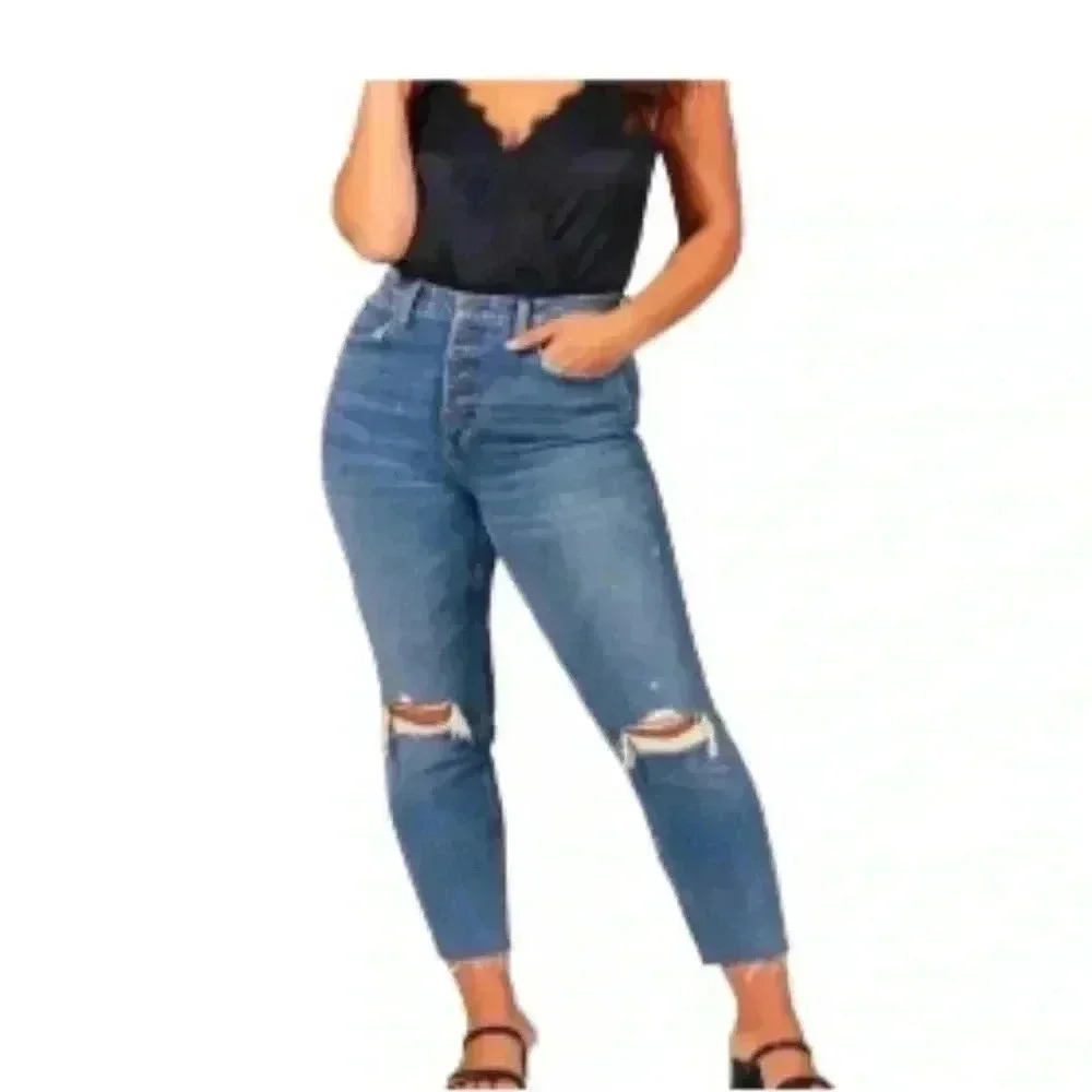 Abercrombie & fitch ultra high rise mom Jean size 4/27R
